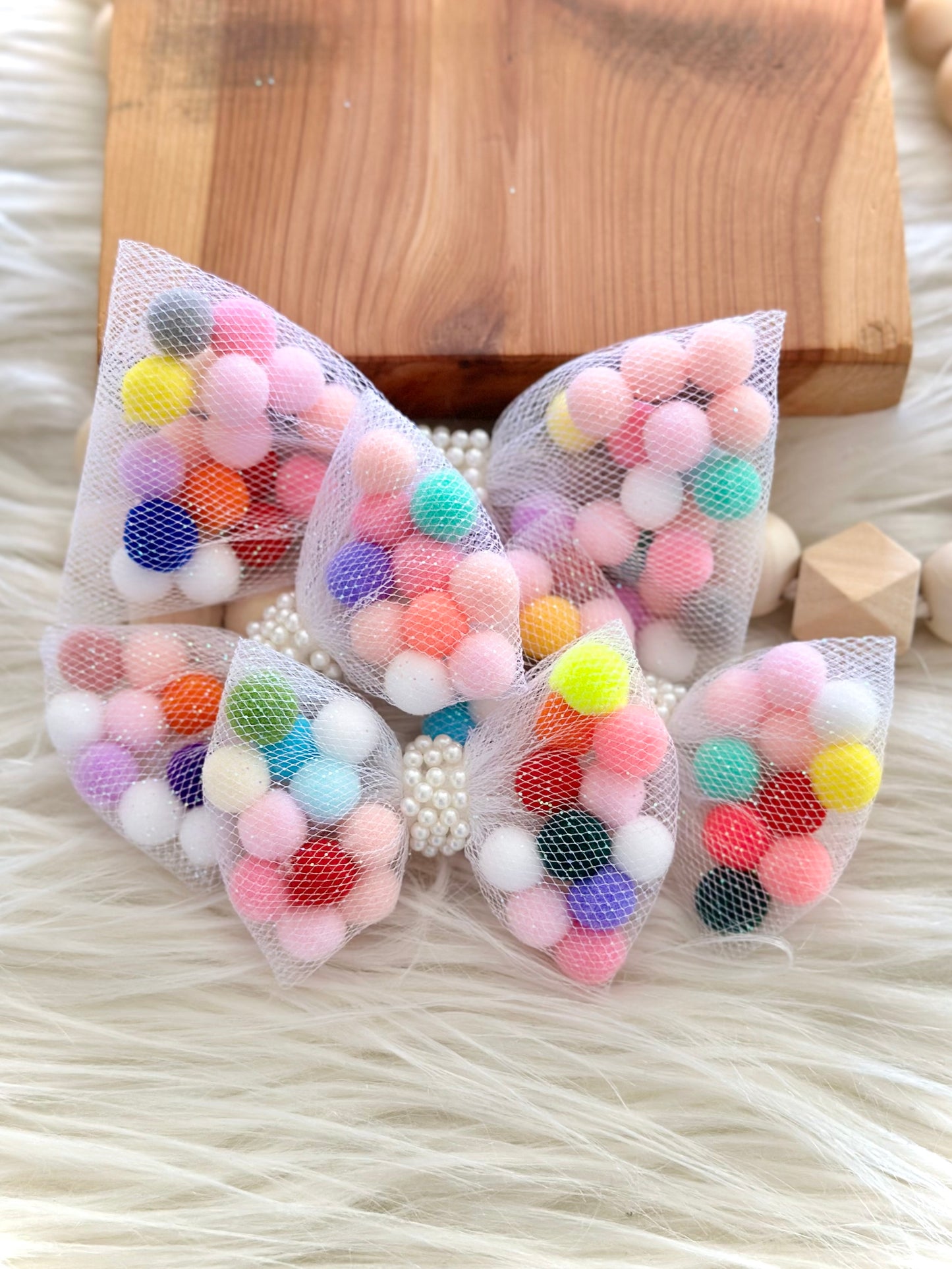 Tulle Pom Poms