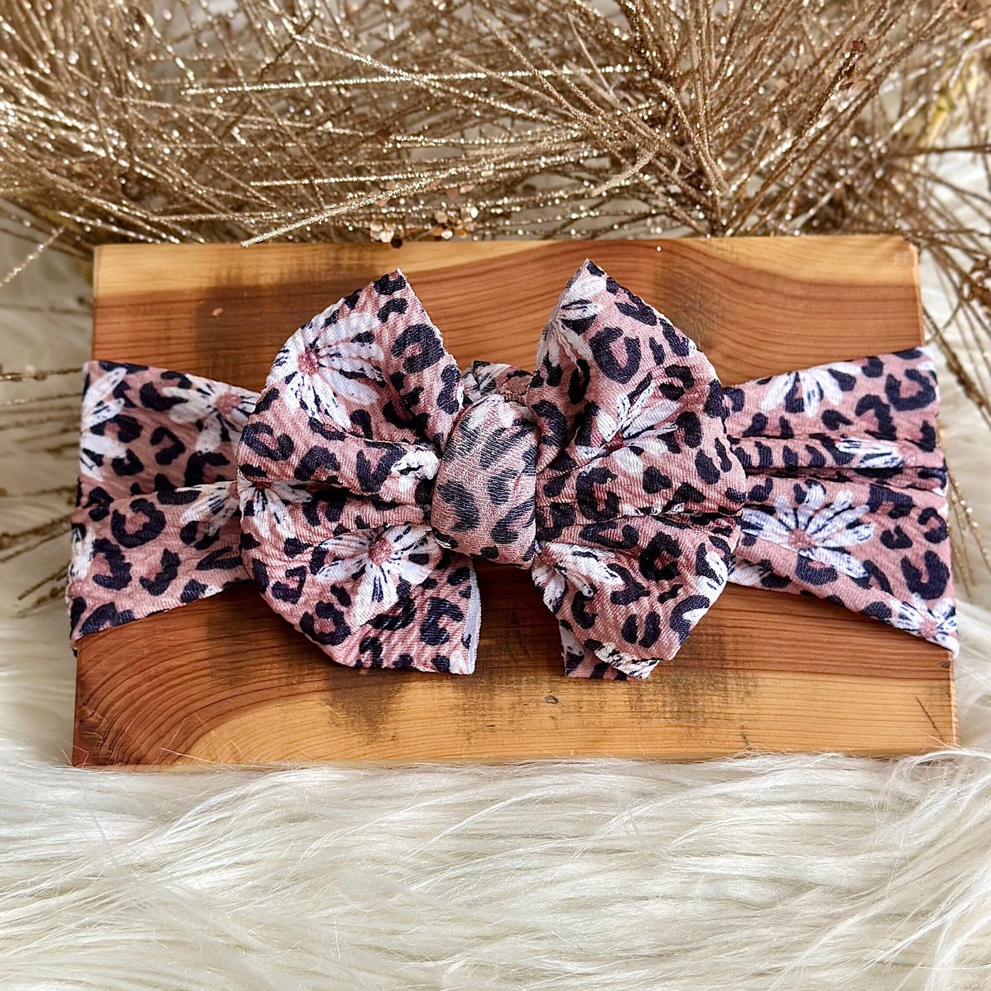 Leopard Daisy Headwrap