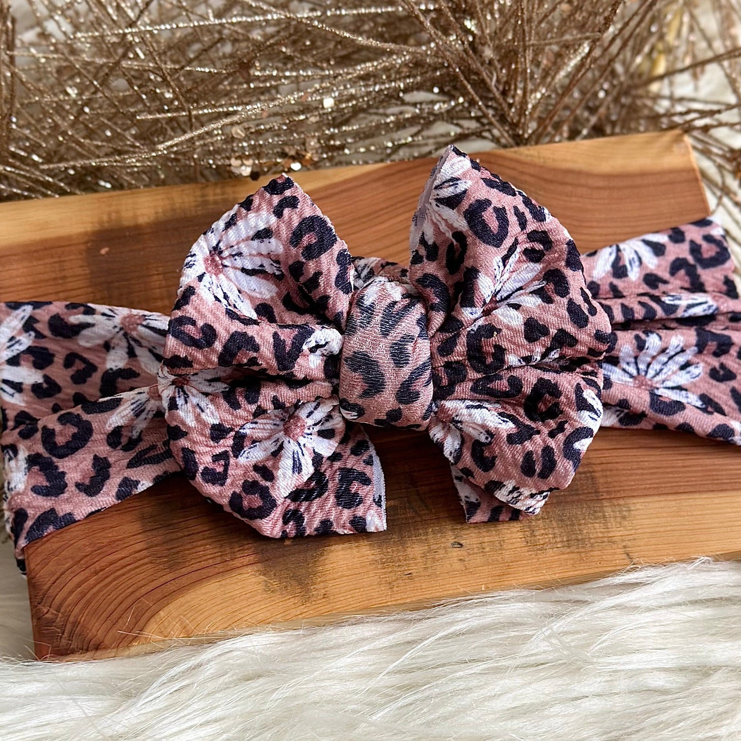 Leopard Daisy Headwrap